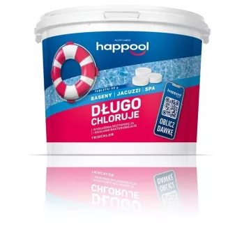 Acrylmed TRIOCHLOR aeglaselt lahustuvad klooritabletid basseinile 20 g / 3 kg