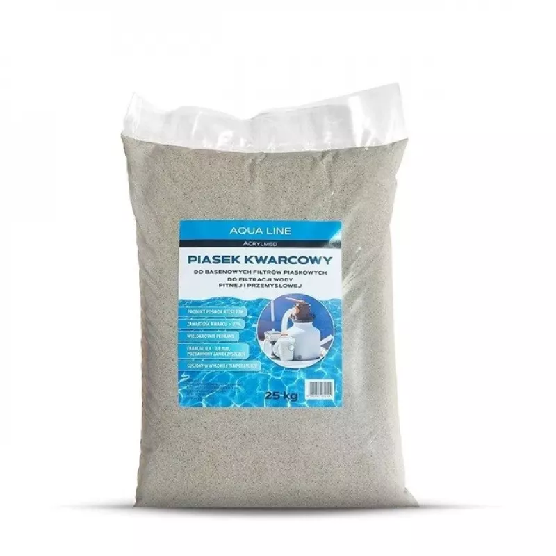 Acrylmed kvartsliiv basseinifiltritele, 25 kg