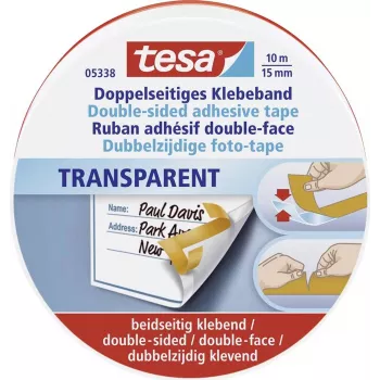tesa® kahepoolne teip, 10m x 15mm