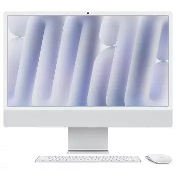iMac Z1E2 59.62cm 23.5Zoll standard glass M4 8C CPU/8C GPU/16C N.E. 24GB 256GB SSD Gbit Eth MM NumKey TID DE Silver