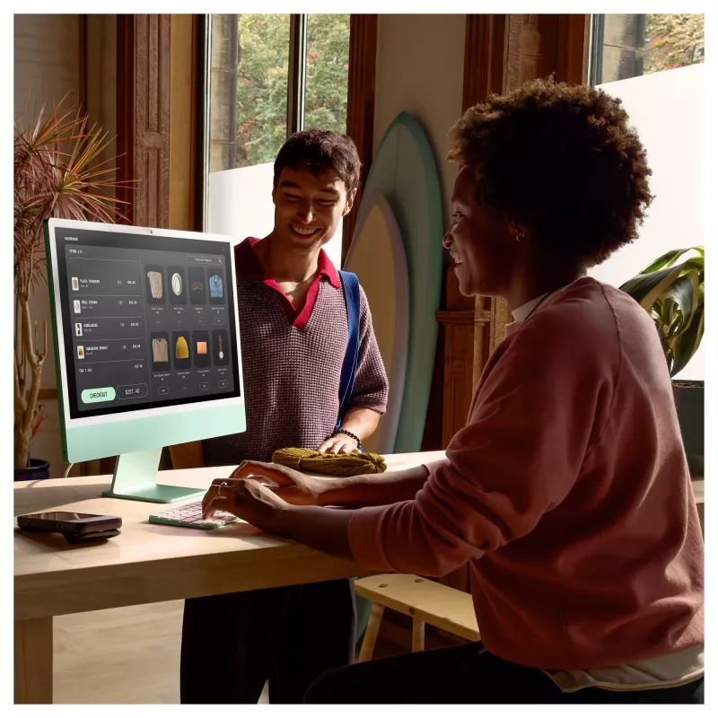 iMac Z1E2 59.62cm 23.5Zoll standard glass M4 8C CPU/8C GPU/16C N.E. 24GB 256GB SSD Gbit Eth MM NumKey TID DE Silver