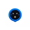 Adapter 16A 400 V punaselt CEE-pistikult 5-kontaktilisele 16A 230 V sinisele CEE 3-kontaktilisele pistikule