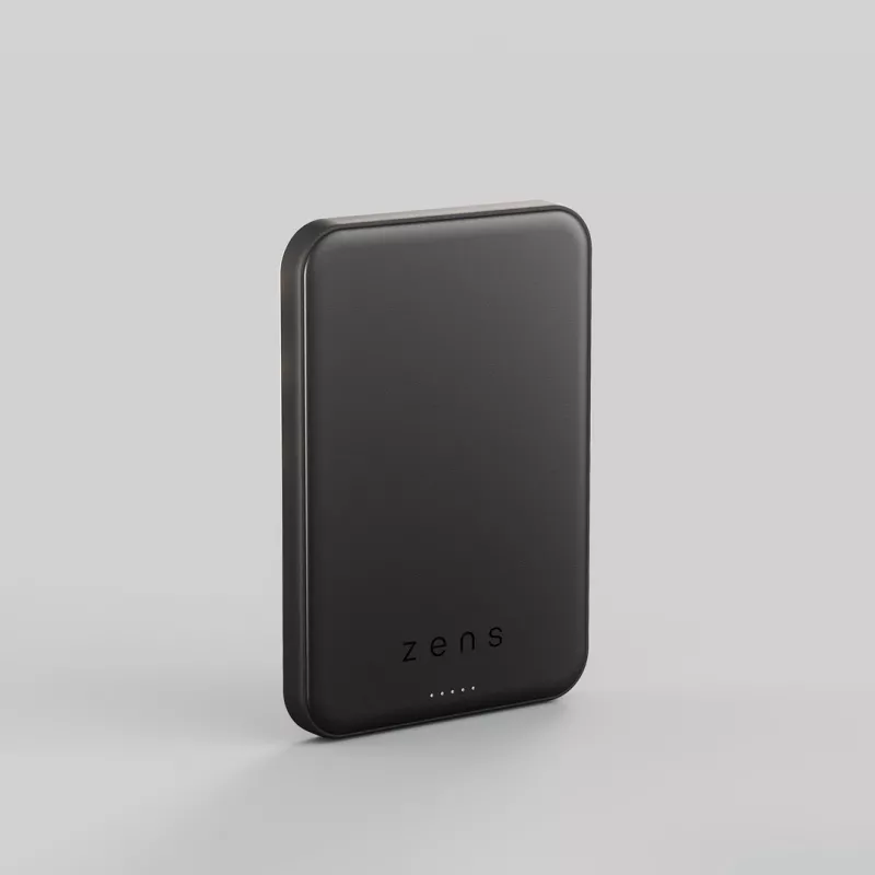 ZENS Pro 2 Semi Solid State Powerbank - Magnetiline akupank 5000 mAh ühildub MagSafe'i ja Qi2.2-ga 25W (must)