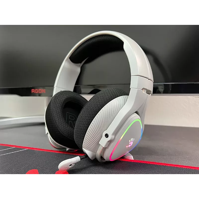 A4Tech 47752 Bloody MR710 RGB juhtmeta mängukõrvaklapid, hall