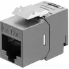 Goobay Keystone-Moodul RJ45 CAT 6A, STP, õhuke & Short, Maandusklemm (77942)