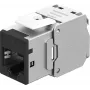 Goobay Keystone-Moodul RJ45 CAT 6A, STP, õhuke, must (77943)