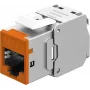 Goobay Keystone-Module RJ45 CAT 6A, STP, õhuke, oranž (77947)