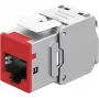 Goobay Keystone-Module RJ45 CAT 6A, STP, õhuke, Red (77948)