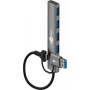 Goobay 2in1 õhuke 4-Pordiline USB-jaotur, 5 Gbit/s (79149)