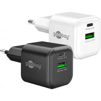 Goobay 20 W USB-C PD GaN Dual-Fast Charger Nano must (79620)