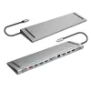 USB3.2 dokkimisjaam USB-C, 12 porti, PD