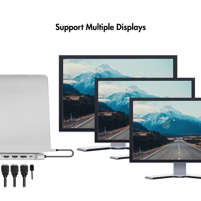 USB3.2 dokkimisjaam USB-C, 12 porti, PD