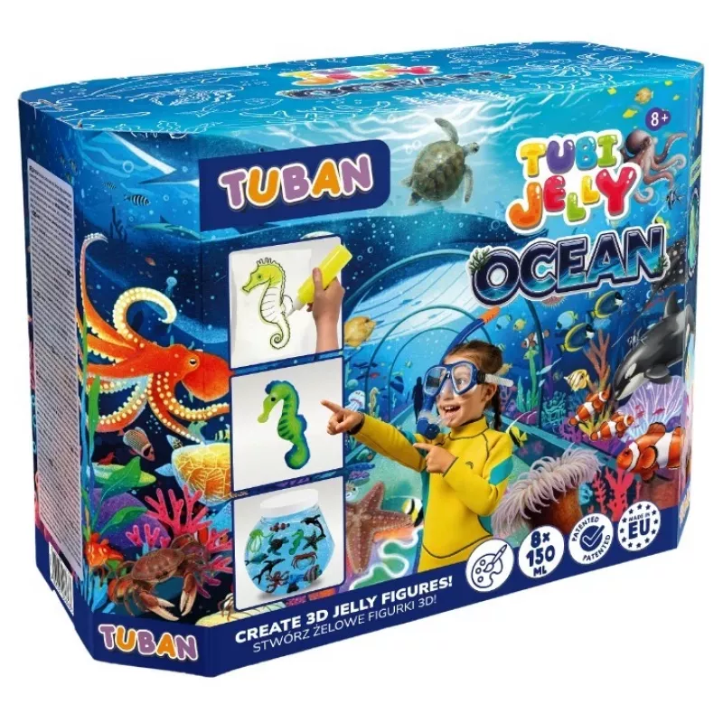 Tubi Jelly Ocean set - suur akvaarium 8 värvi