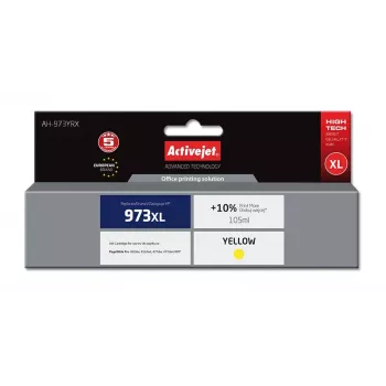Activejet AH-973YRX tint (asendus HP 973XL F6T83AE; Premium; 105 ml; kollane)
