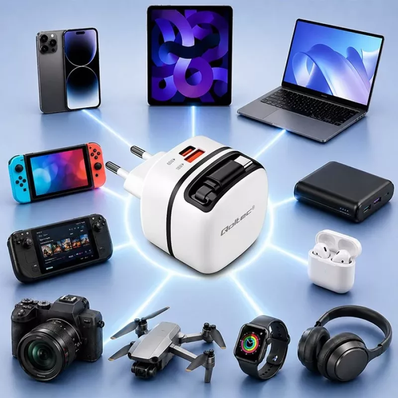 Laadija USB C 65W GaN PPS 5V 20V 3A 3.25A