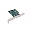 Võrgukaart PCI Express x1 -> 2x USB-C 3.2 Gen 2x1 LED madalprofiiliga