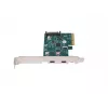 Võrgukaart PCI Express x1 -> 2x USB-C 3.2 Gen 2x1 LED madalprofiiliga
