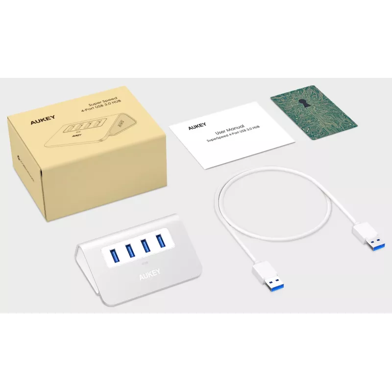 Hub CB-H5 USB alumiinium | 4xUSB 3.0 | 5Gbps