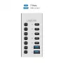 Hub USB 3.2 Gen1 7 porti USB-A/C, sisse/välja lüliti