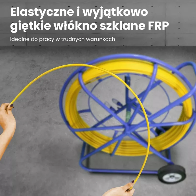 Extralink kaablitõmbetigu Pilot 10mm 150m klaaskiust FRP, l. 10mm, p. 150m, kollane