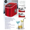 Portable ice cube maker LIN ICE PRO-R12 punane