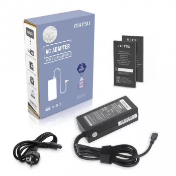 Sülearvuti laadija toiteplokk 65W USB-C 5V-9V-12V-15V-20V/3A, 20V/3.25A PD