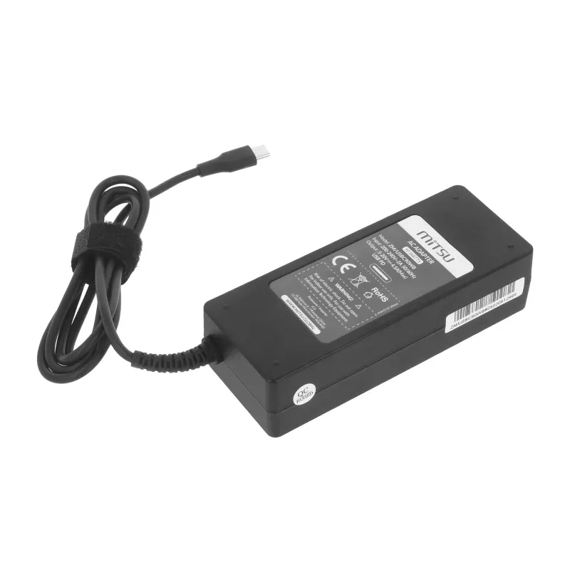 Sülearvuti laadija toiteplokk 90W USB-C 5V-9V-12V-15V/3A, 20V/4.5A PD