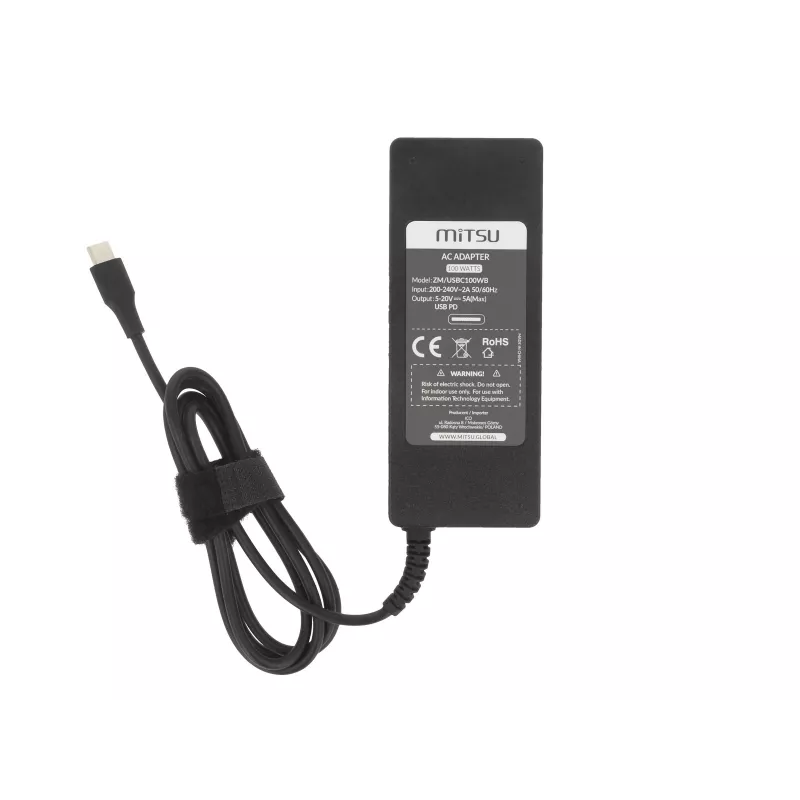 Sülearvuti toiteadapter 100W USB-C ZM/USBC100WB