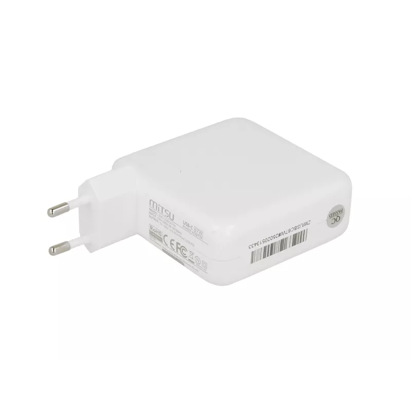 Sülearvuti laadija toiteplokk 67W USB-C 5V-9V-12V-15V/3A, 20V/3.35A PD
