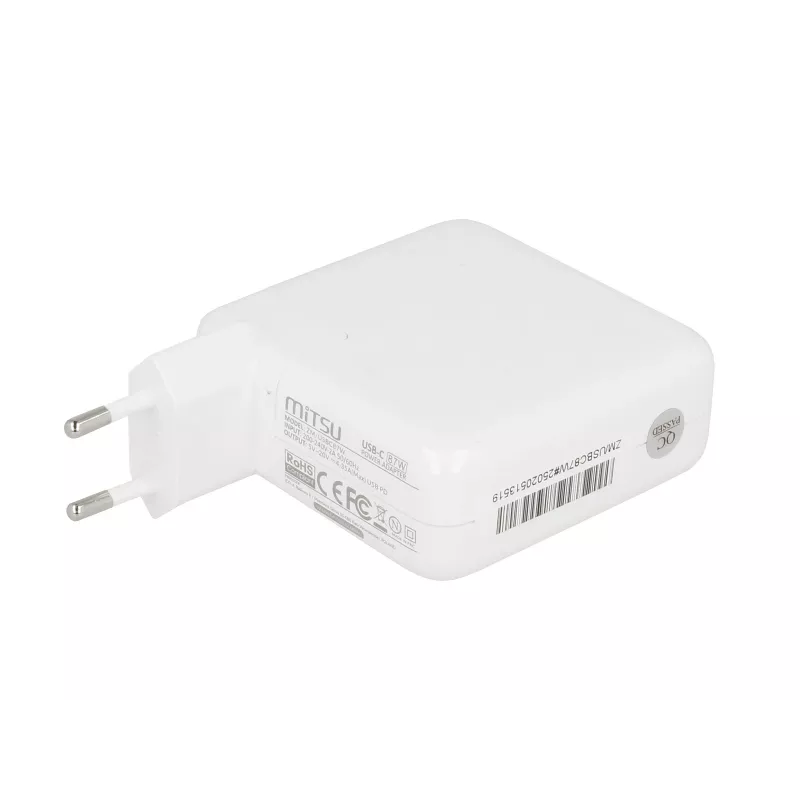 Sülearvuti laadija toiteplokk 87W USB-C 5V-9V-12V-15V/3A, 20V/3.25A, 20.2V/4.3A PD