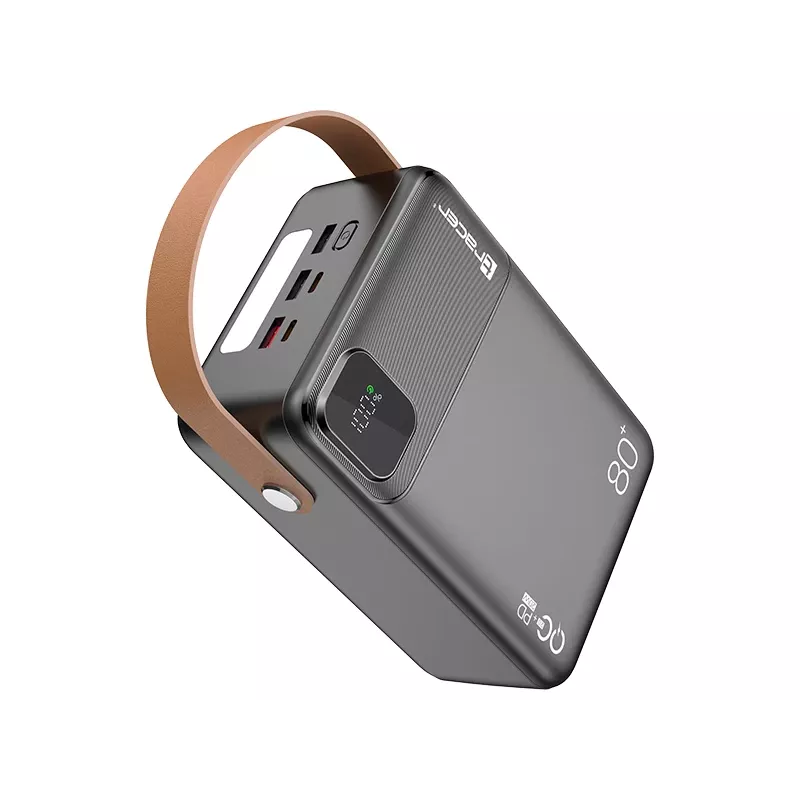 Tracer 47826 Prime-V8 80000mAh QC22.5W+PD20W Power Bank, Must