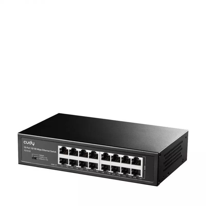 Cudy FS1016 võrgukommutaator Fast Ethernet (10/100) Must