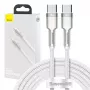 USB-C–USB-C kaabel Baseus Cafule, 100 W, 2 m (valge)