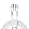 USB-C–USB-C kaabel Baseus Cafule, 100 W, 2 m (valge)
