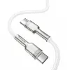 USB-C–USB-C kaabel Baseus Cafule, 100 W, 2 m (valge)