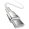 USB-C–USB-C kaabel Baseus Cafule, 100 W, 2 m (valge)
