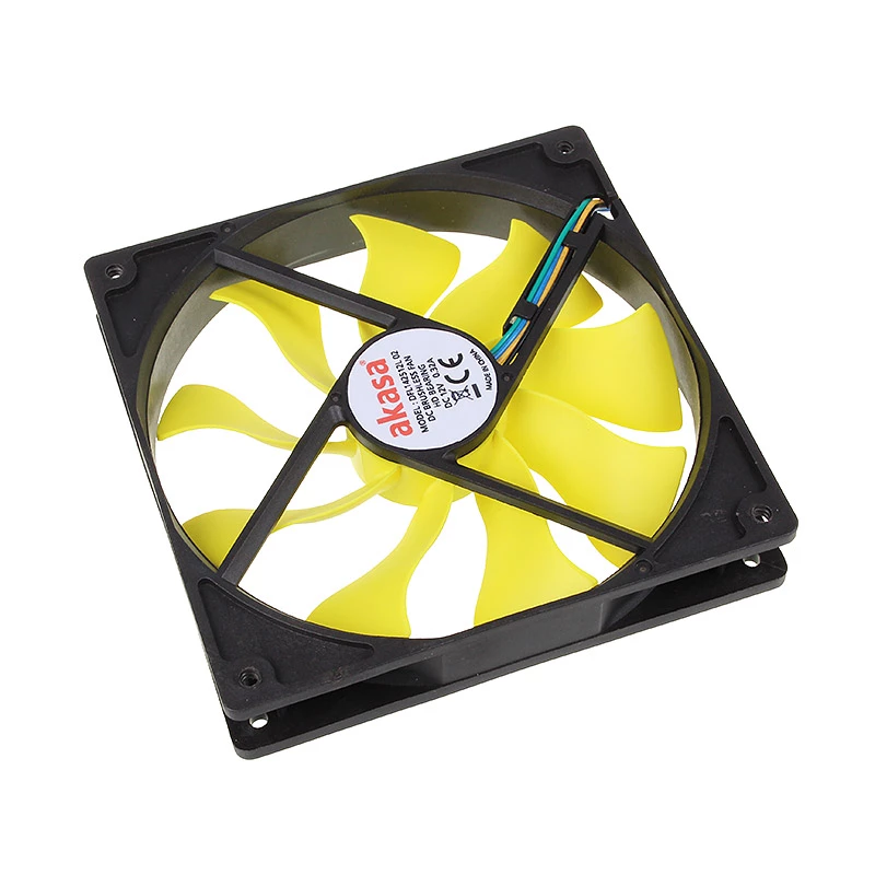 Akasa Viper PWM ventilaator, kollane - 140mm