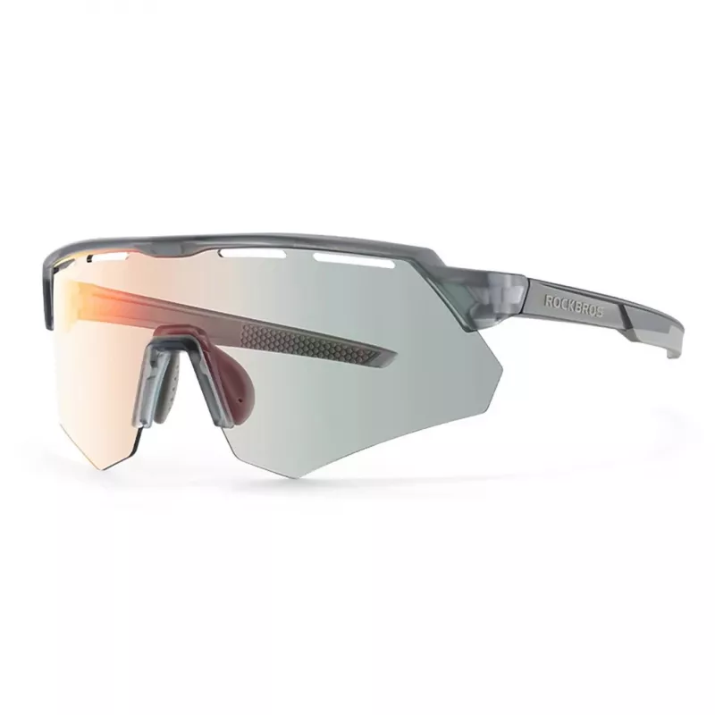 Rockbros 189114 polariseeritud jalgrattaprillid UV-kaitse ja retseptisisuga, hall
