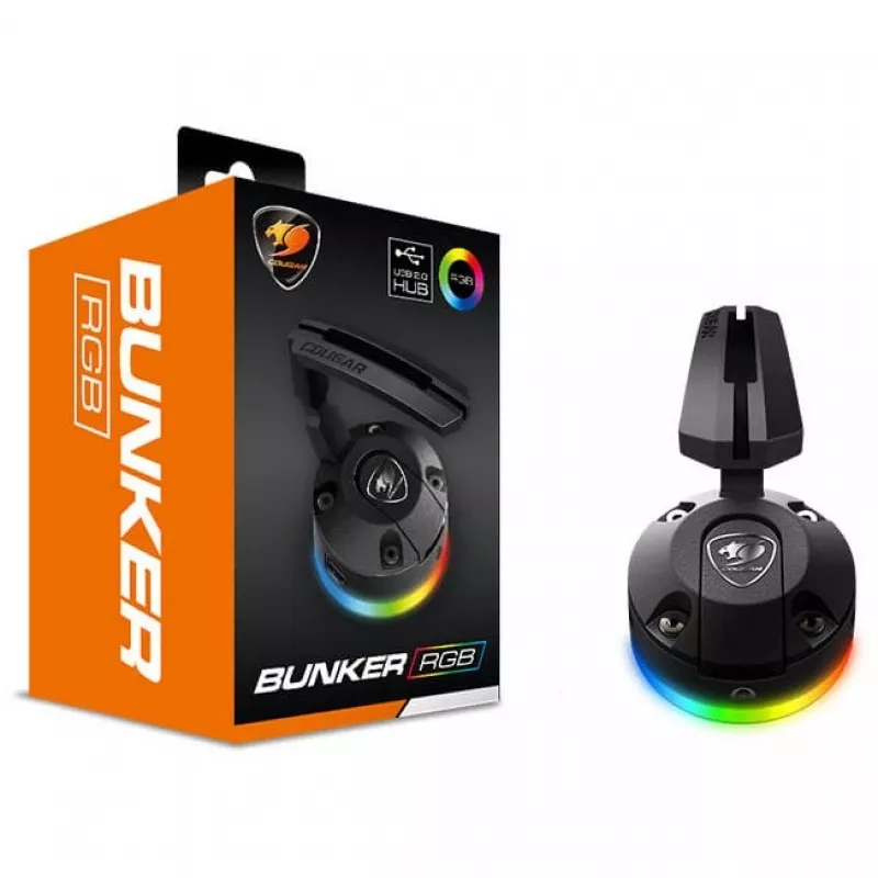 Cougar Bunker RGB hiirekaabli organiseerija (must)