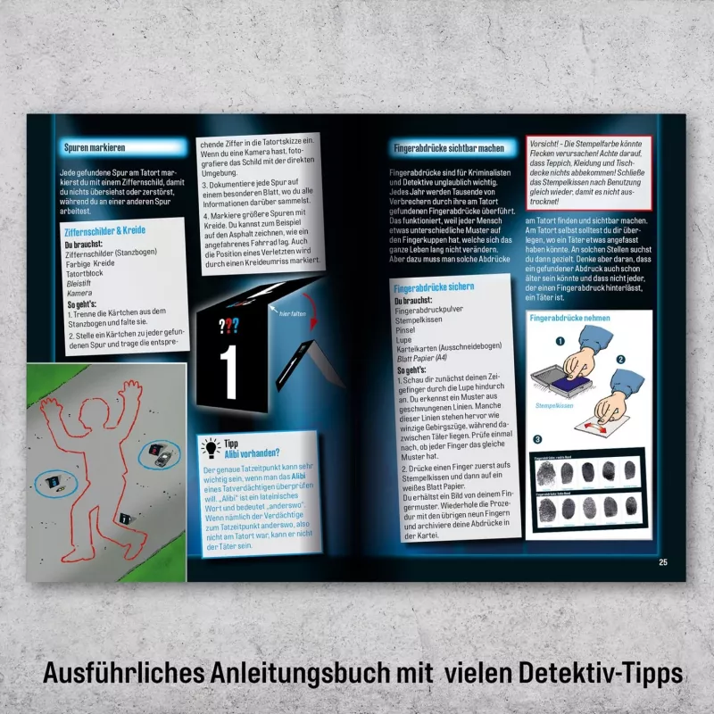 Die drei ??? Detektiivikohver, detektiivikomplektid täisvarustus noortele detektiividele