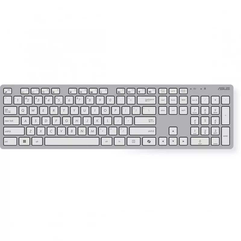 ASUS W5000 juhtmevaba klaviatuuri ja hiire komplekt, valge