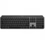 Logitech Master Series MX Keys S for Mac - klaviatuur - täissuuruses - taustvalgustusega - juhtmevaba - Bluetooth LE - AZERTY - prantsuse - Space-Grey (920-011625)