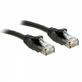 Lindy - võrgukaabel - RJ-45 (M) kuni RJ-45 (M) - 30 cm - UTP - CAT 6 - Vormitud, takerdumiskindel, keermega - Must (48075)