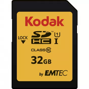 Kodak – Välkmälukaart – 32 GB – UHS-I U1 / Class10 – 580x – SDHC UHS-I (EKMSD32GHC10K)