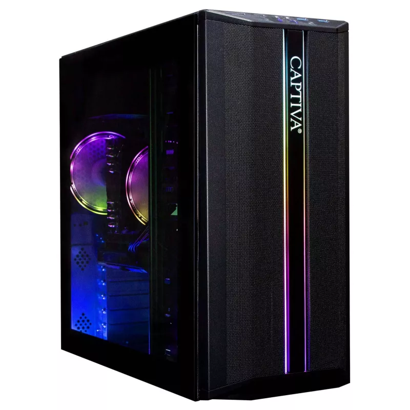 Captiva Advanced Gaming PC R92-707 AMD Ryzen 5 5500, 16GB RAM, 500GB SSD, GeForce RTX 5060 (8GB GDDR7), OS puudub