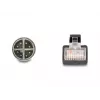 DeLOCK 60077 kaabliadapter M12 RJ-45 Must - türkiissinine (60077)