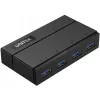 UNITEK Y-HB03001 liidese jaotur USB 3.2 Gen 1 (3.1 Gen 1) Type-B 5000 Mbit/s Must