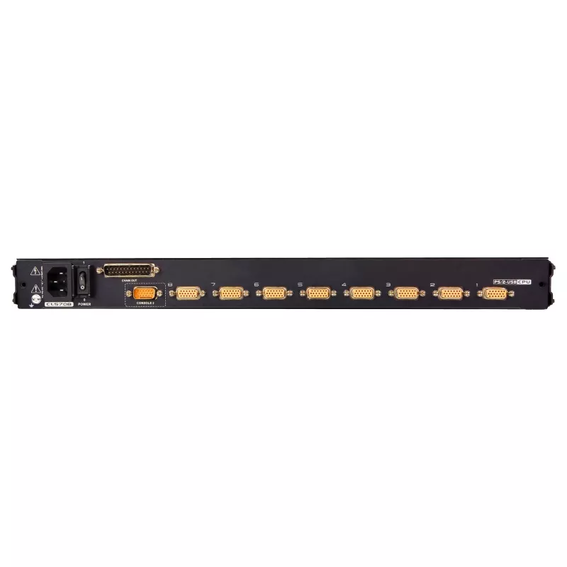 ATEN CL5708MW 43 cm lai LCD KVM-lüliti, USB-PS/2, VGA, 8 porti, UK-paigutus