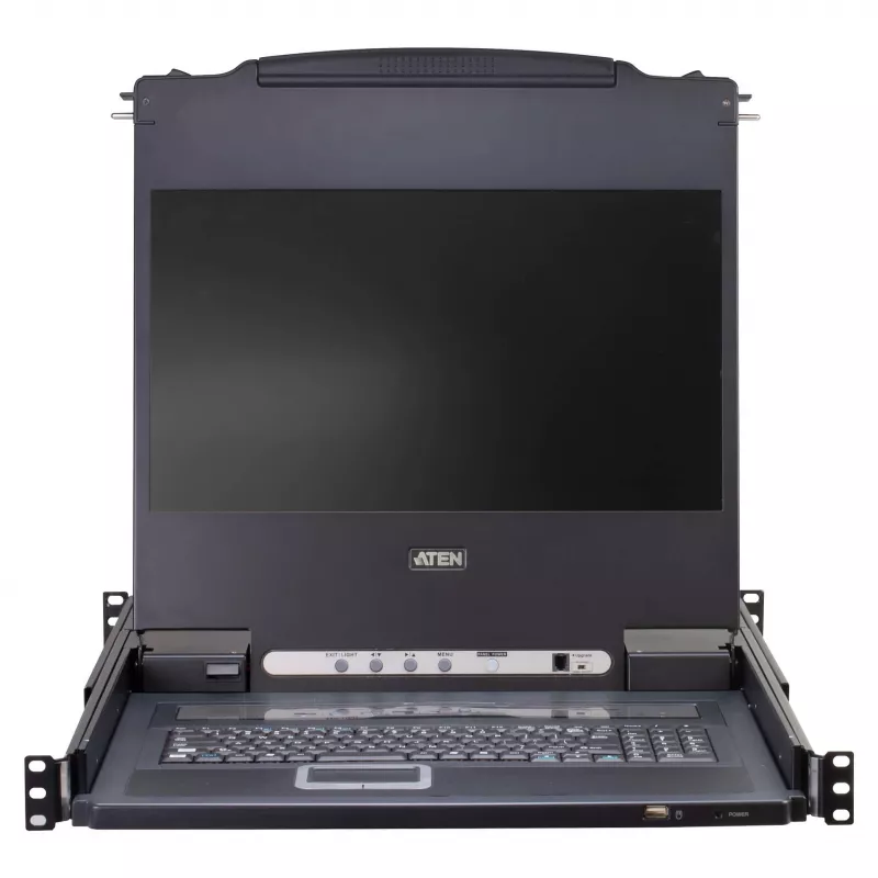 ATEN CL5708MW 43 cm lai LCD KVM-lüliti, USB-PS/2, VGA, 8 porti, UK-paigutus
