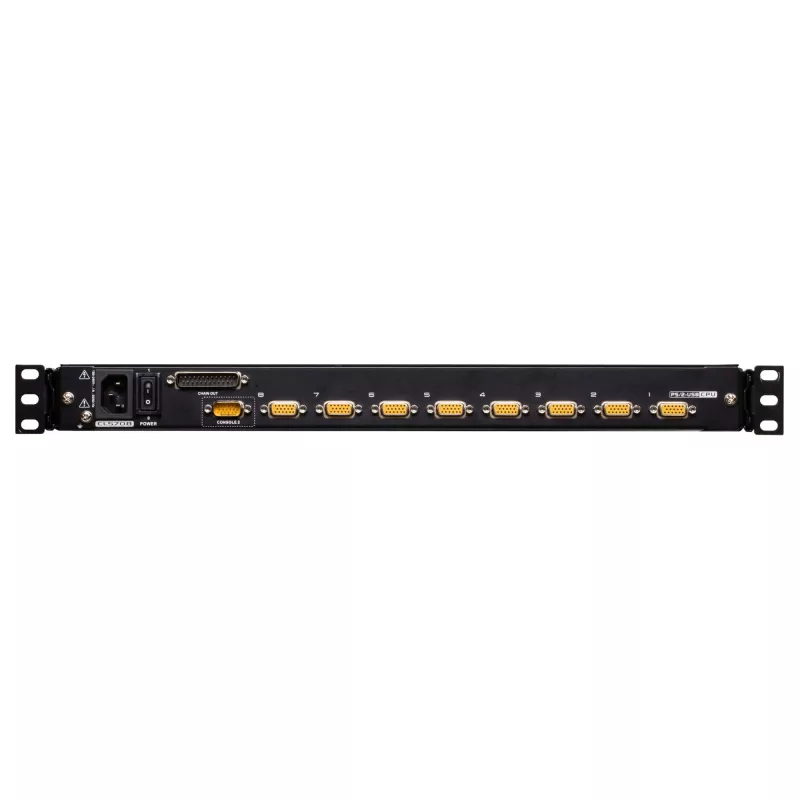 ATEN CL5708MW 43 cm lai LCD KVM-lüliti, USB-PS/2, VGA, 8 porti, UK-paigutus